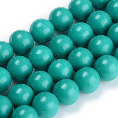 Dyed Natural Mashan Jade Beads Strands DJDA-E266-8mm-01-1