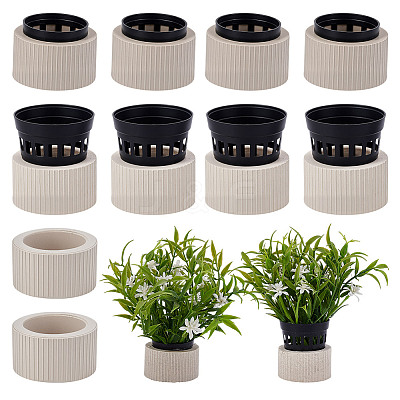 10Pcs Ceramic Water Plant Retaining Ring AJEW-NB0007-16-1