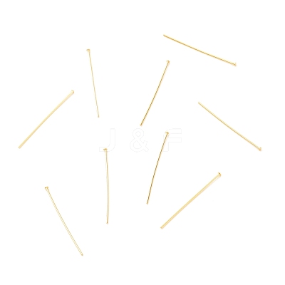 Brass Flat Head Pins KK-F824-114A-G-1