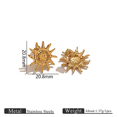 304 Stainless Steel Stud Earring Findings FS-WG336E9-02-1
