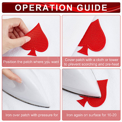 Hot Melt Adhesive Embroidery Cloth Iron on/Sew on Patches DIY-GF0003-96-1