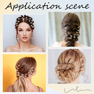 Alloy Flexible Hair Accessories PALLOY-WH20816-001G-1