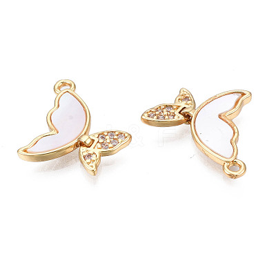 Brass Micro Pave Cubic Zirconia Charms KK-N231-230-1