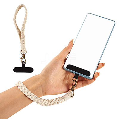 Cotton Braided Mobile Straps AJEW-TAC0030-030A-1