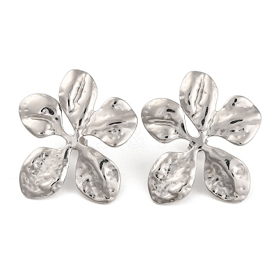 Tarnish Resistant 304 Stainless Steel Stud Earrings for Women EJEW-Z057-02P-1