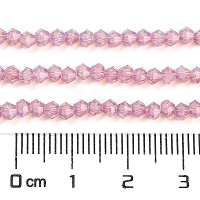 Baking Paint Transparent Glass Beads Strands DGLA-F029-J2mm-04-1