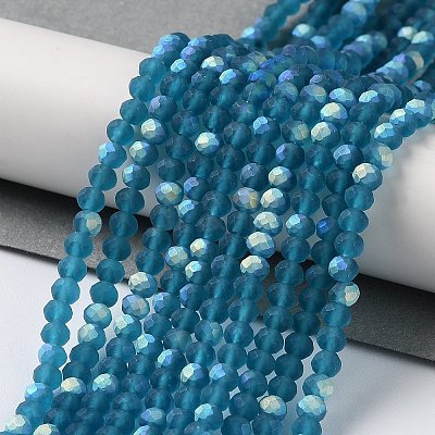 Imitation Jade Glass Beads Strands EGLA-A034-T3mm-MB27-1