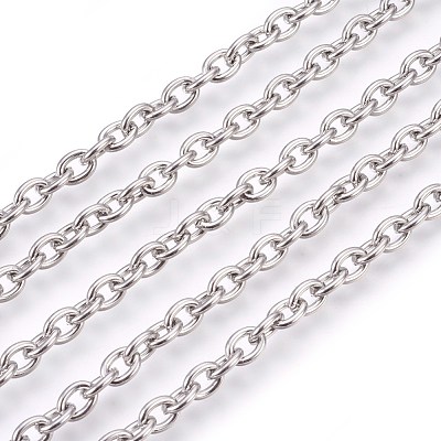 Tarnish Resistant 304 Stainless Steel Cable Chains CHS-L017-09B-1