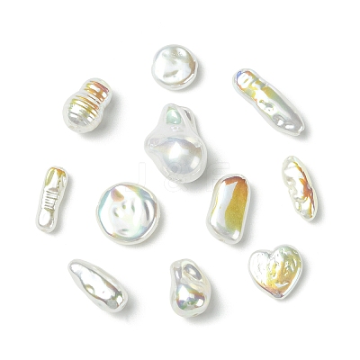 22Pcs 11 Styles ABS Plastic Imitation Baroque Pearl Beads FIND-CJ0005-37-1