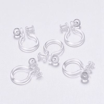 Plastic Clip-on Earring Findings KY-P007-F01-1