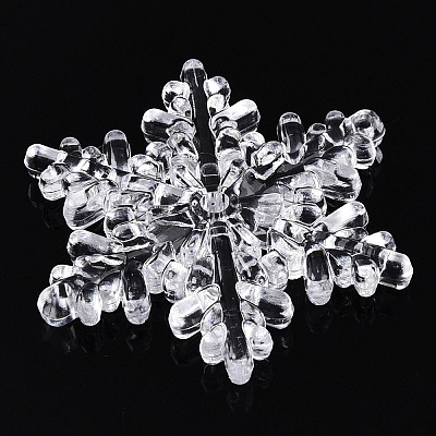 Transparent Acrylic Connector Charms TACR-T028-07A-1