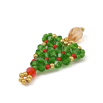 Christmas Glass Pendants PALLOY-MZ01422-1