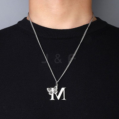 201 Stainless Steel Necklaces NJEW-Q336-01P-P-1