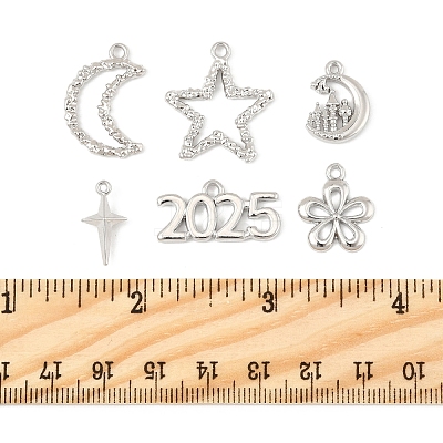 12Pcs 6 Styles Alloy Pendants FIND-FS0003-38P-1