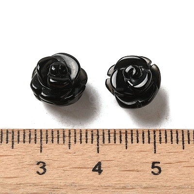 Dyed & Heated Natural Black Agate Scattered Beads G-O156-B-05A-1