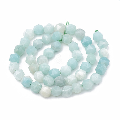 Natural Amazonite Beads Strands G-S332-6mm-009-1
