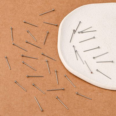 Tarnish Resistant 304 Stainless Steel Ball Head pins STAS-N017-02-18mm-1