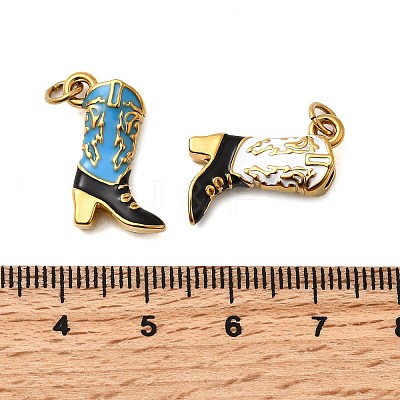 304 Stainless Steel Enamel Pendants STAS-B097-26G-04-1