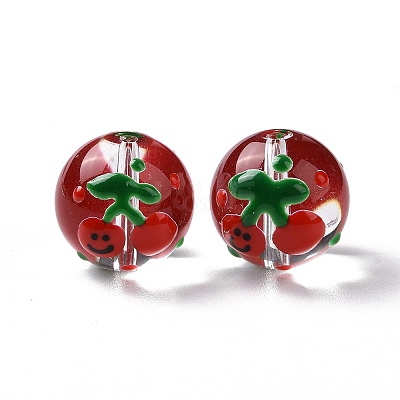 Transparent Glass Beads LAMP-B021-03B-12-1