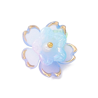 4Pcs Transparent Acrylic Pendants PALLOY-TA00287-1