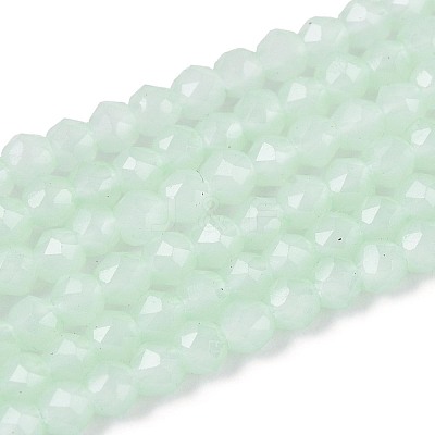 Imitation Jade Glass Beads Strands GLAA-T028-2mm-11G-1
