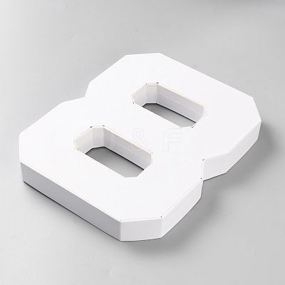Paper Number 8 Candy Box AJEW-WH20010-96A-1