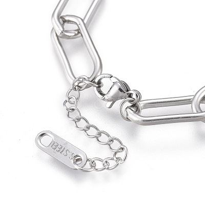 304 Stainless Steel Charm Bracelets BJEW-K219-03P-1