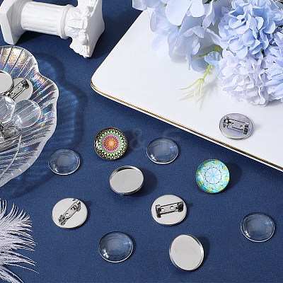 DIY Blank Dome Brooch Making Kit DIY-SC0023-85-1