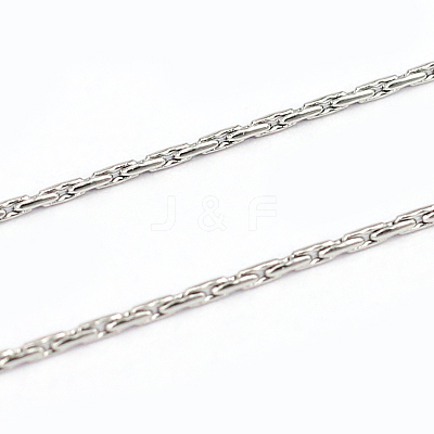 Tarnish Resistant 304 Stainless Steel Boston Link Chains CHS-O005-01-1