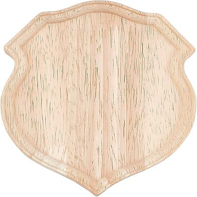 Special-shaped Rubber Wooden Base Display WOOD-WH0023-36-1