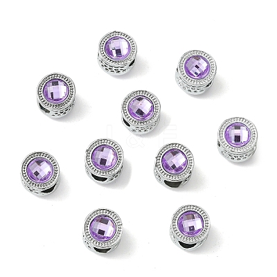 Alloy Acrylic European Beads FIND-YWC0011-04D-1