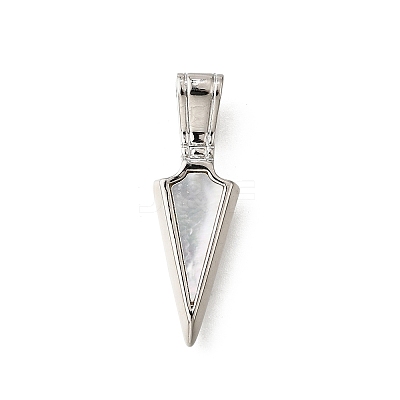 Brass Shell Pendants KK-D328-25P-1