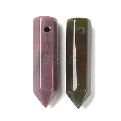 Natural Indian Agate Pointed Pendants G-D460-01B-1