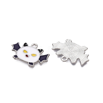 Halloween Theme Alloy Enamel Pendants ENAM-T020-08E-1