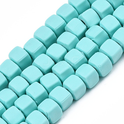 Handmade Polymer Clay Beads Strands CLAY-S092-78G-1