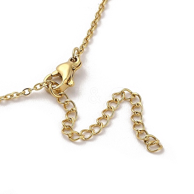 304 Stainless Steel Pendant Necklaces NJEW-U002-03G-1