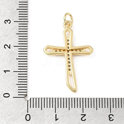 Easter Brass Micro Pave Clear Cubic Zirconia Pendants KK-E799-05D-G-1