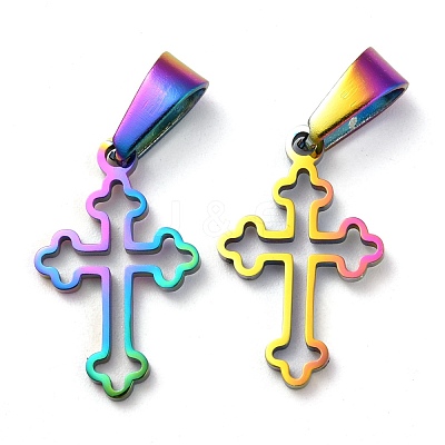 Ion Plating(IP) 304 Stainless Steel Pendants STAS-P253-03MC-1