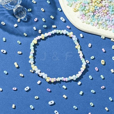 45g 9 colors Glass Seed Beads SEED-YW0002-54B-1