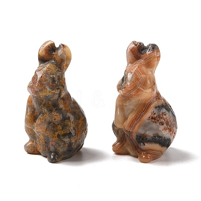 Natural Crazy Agate Sculpture Display Decorations G-C244-01F-1