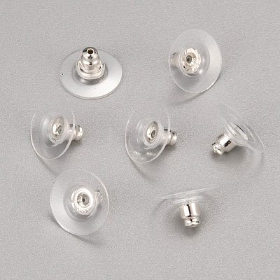 Brass Ear Nuts KK-I057-S-1