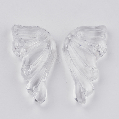 Transparent Glass Pendants GGLA-S041-03-1