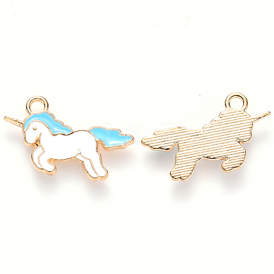 Alloy Enamel Pendants ENAM-S121-036B-1