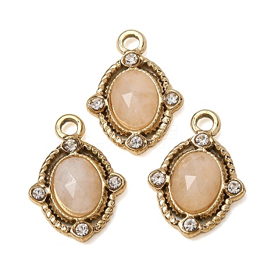 Natural White Jade Faceted Pendants GG-CBA38A9-01G-01-1