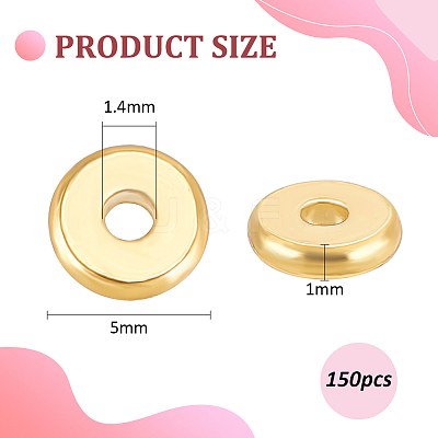 Brass Spacer Beads KK-BC0014-22A-1