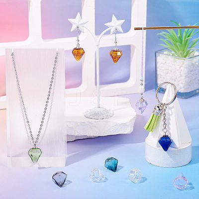 DIY Diamond Glass Bottles Pendants Making Kits DIY-TA0012-40F-1