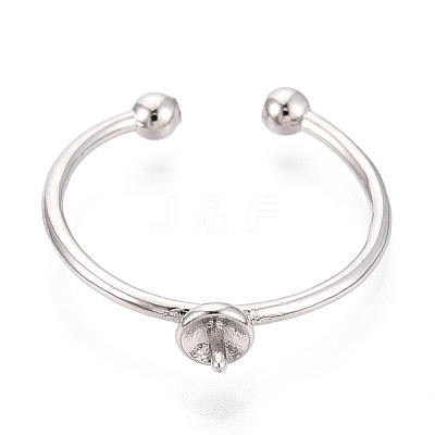 Brass Cup Peg Ring Settings KK-N274-35P-1