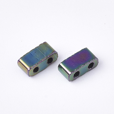 Electroplate Opaque Glass Seed Beads SEED-S023-20B-05-1