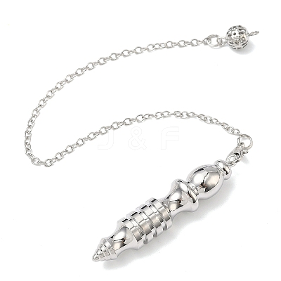 Brass Bullet-Shaped Big Pendant Dowsing Pendulums HJEW-P023-01-1