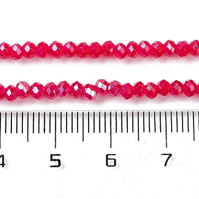 Baking Electroplate Glass Beads Strands DGLA-A039-J4mm-B21-1